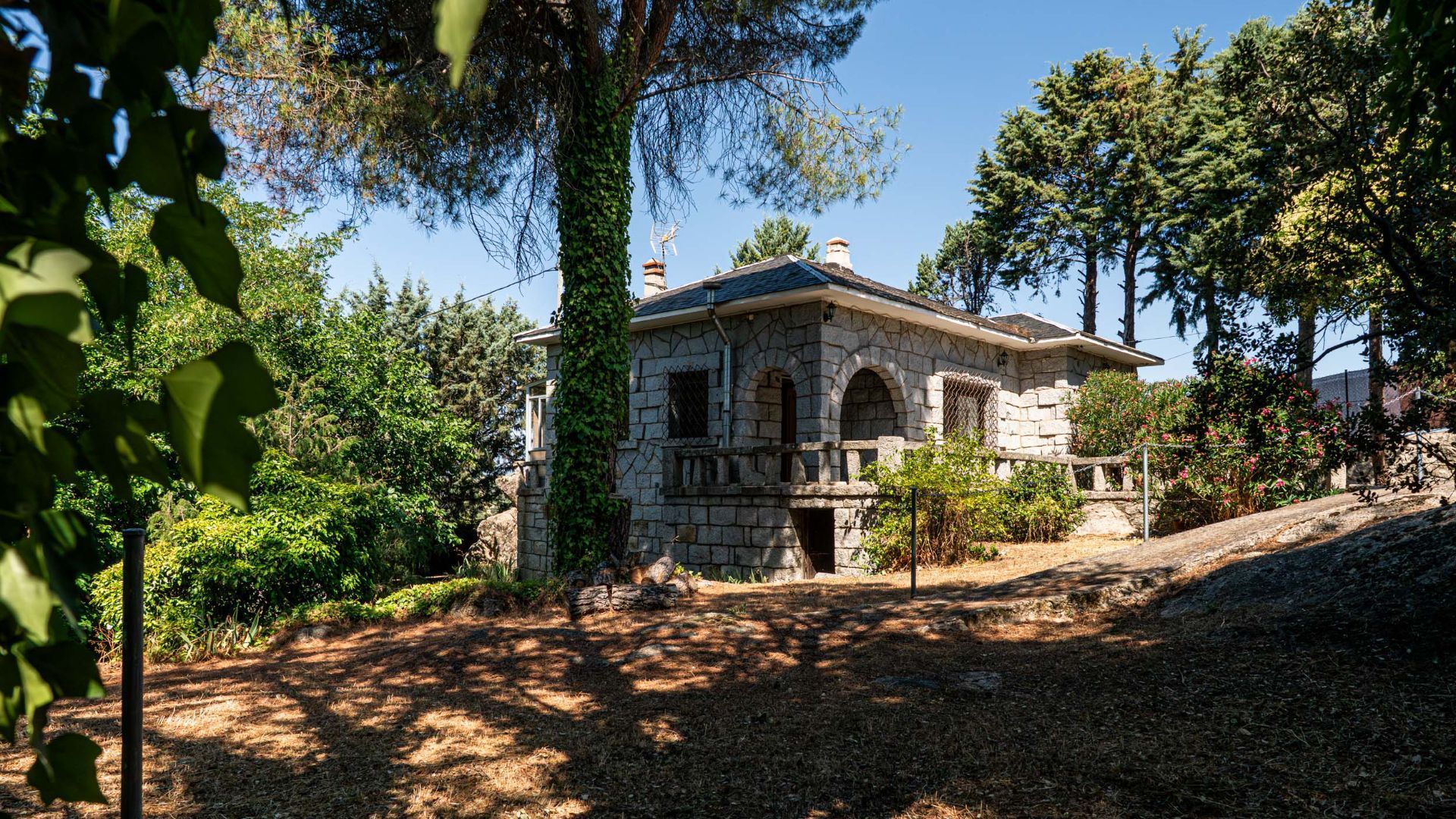Vista exterior de Casa o chalet en venta en Galapagar con Aire acondicionado, Calefacción y Jardín privado