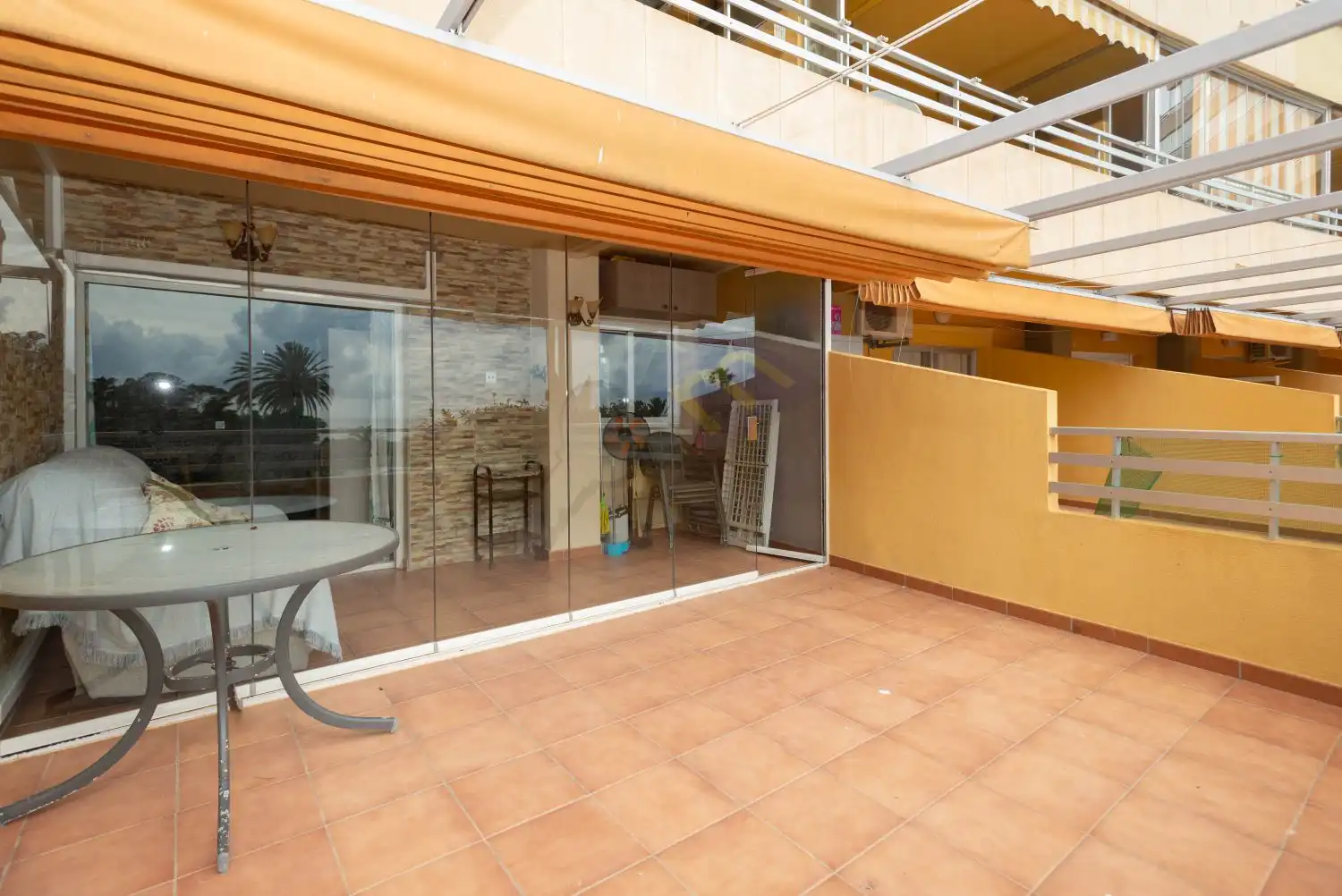 Terrace of Apartments for sale in Calpe / Calp  with Air Conditioner, Heating and Furnished