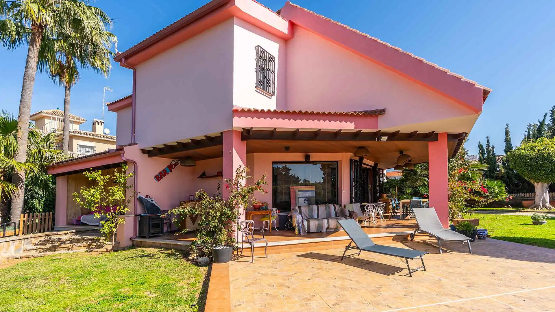 Garden of Houses for sale in Marbella  with Air Conditioner, Private garden and Terrace
