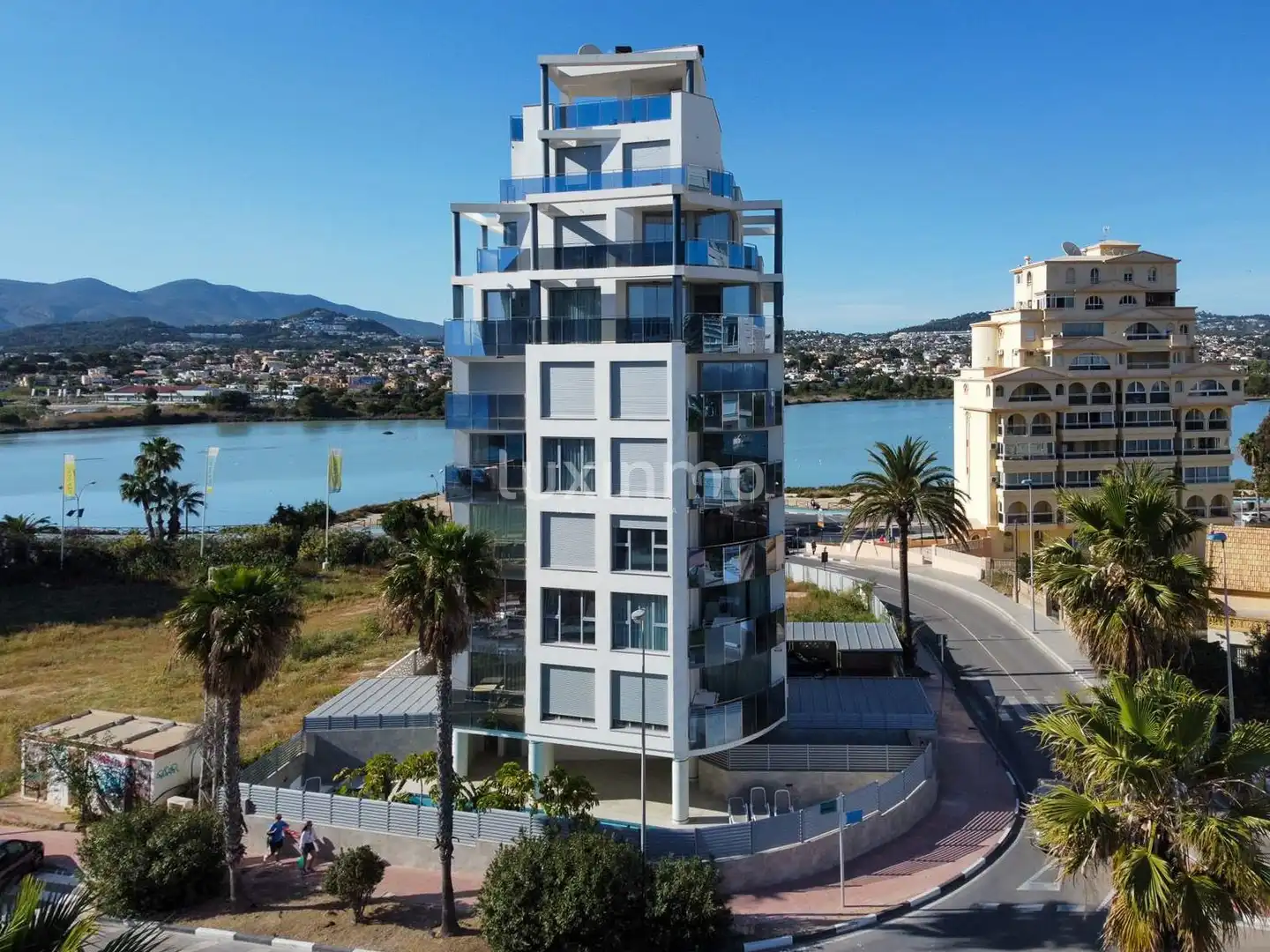 Vista exterior de Piso en venta en Calpe / Calp con Aire acondicionado, Calefacción y Jardín privado