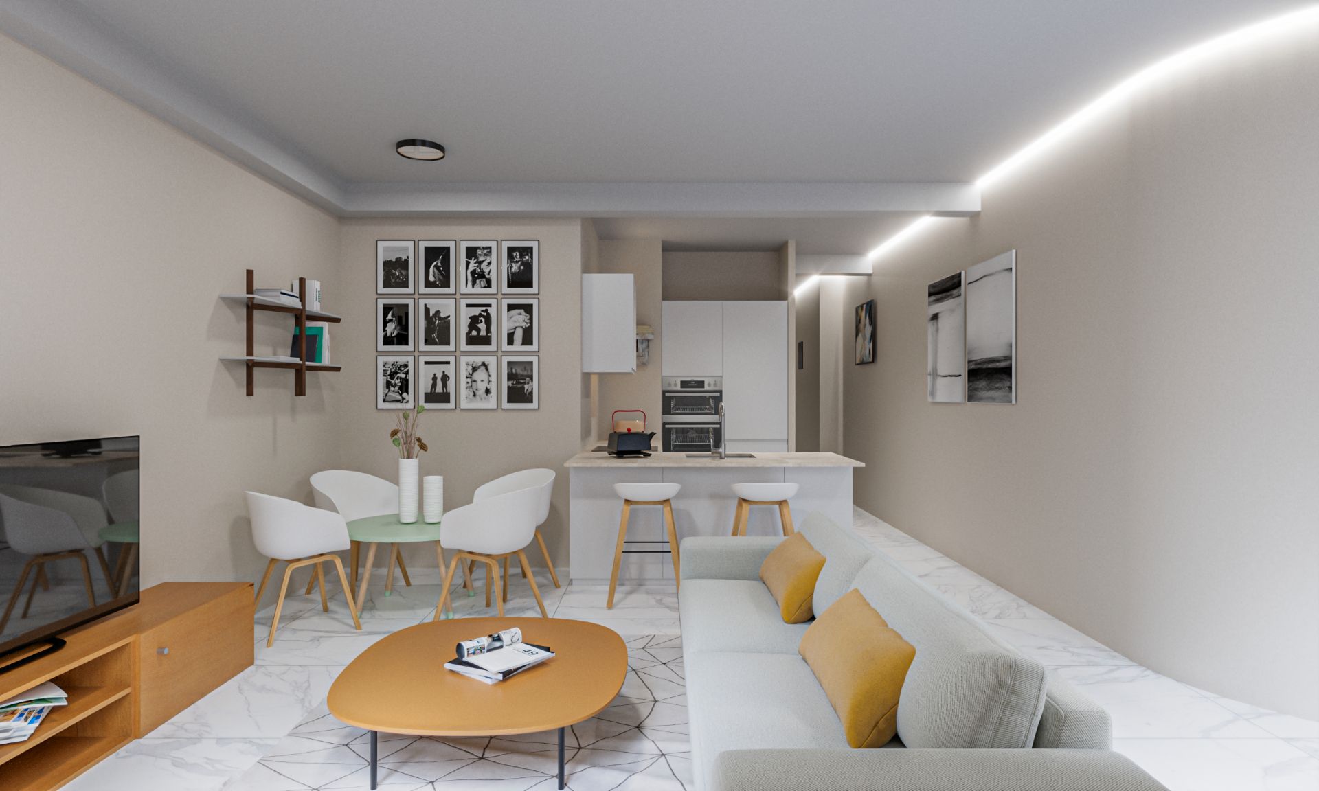 Living room of Flat for sale in Donostia - San Sebastián   with Air Conditioner, Heating and Terrace