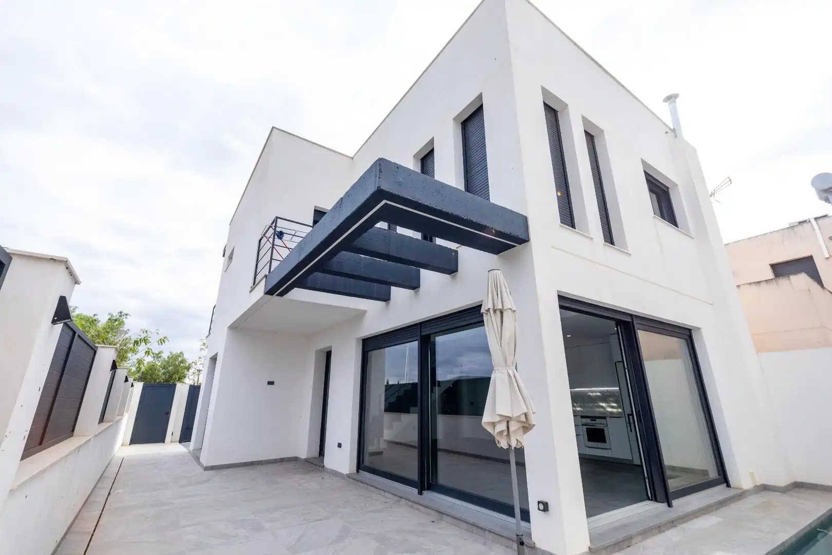 Vista exterior de Casa o chalet en venta en Abarán con Aire acondicionado, Terraza y Piscina