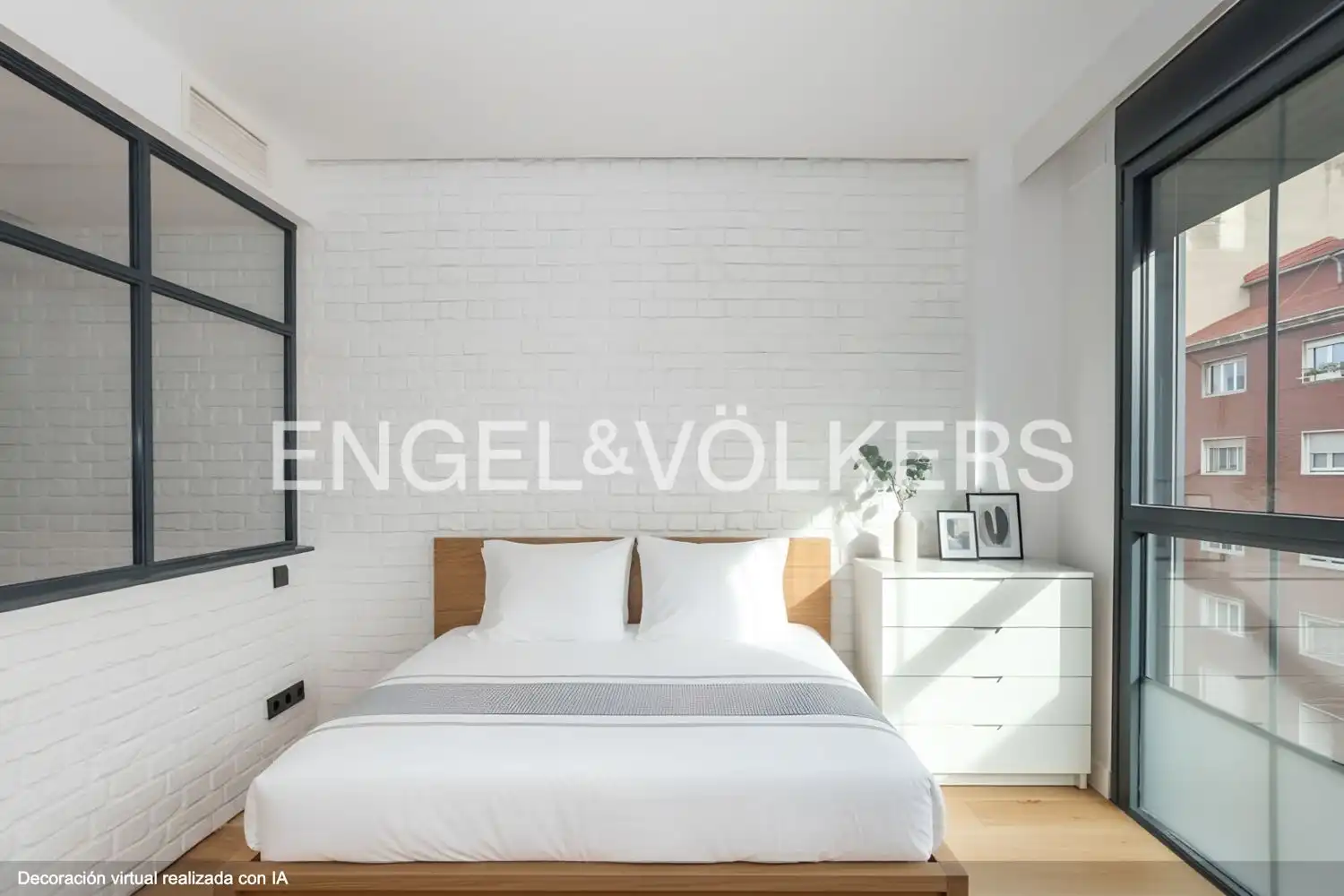 Habitación de Piso de alquiler en Madrid con Aire acondicionado, Calefacción y Jardín privado