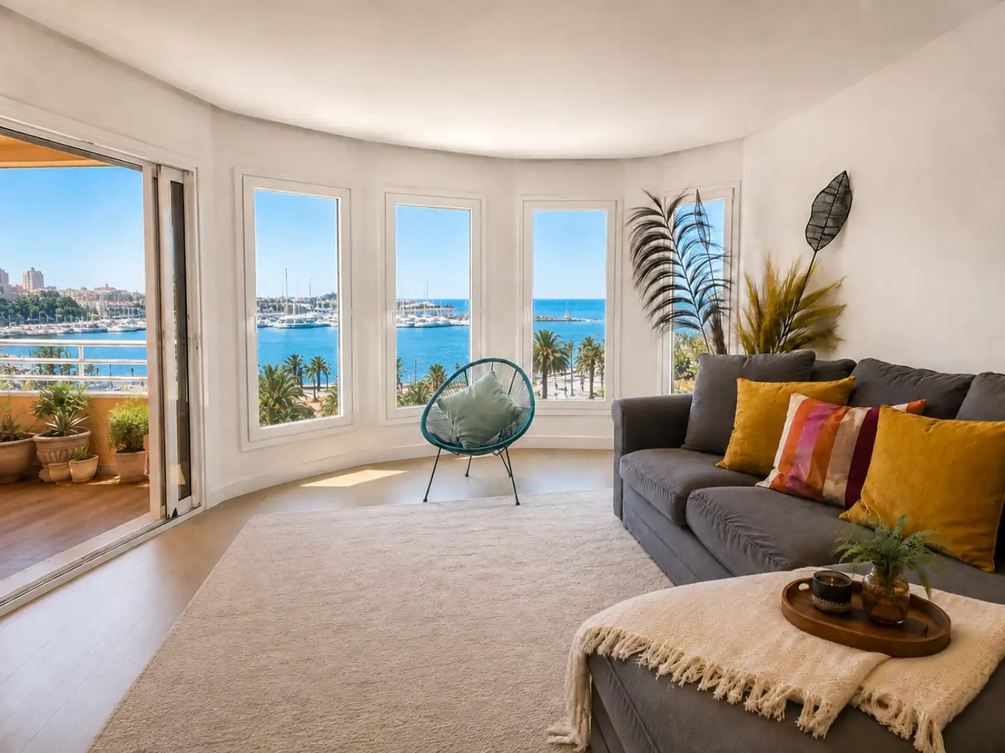 Sala d'estar de Pis en venda en  Palma de Mallorca amb Aire condicionat, Terrassa i Piscina