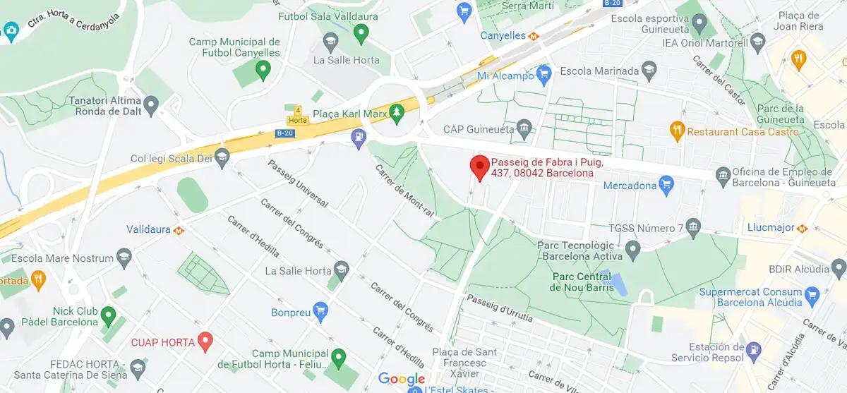 Parkplatz von Fabrikhallen zur Miete in Nou Barris
