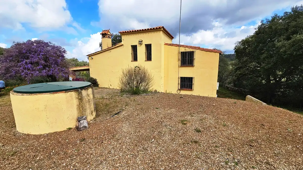 Vista exterior de Finca rústica en venta en Cortegana con Jardín privado, Terraza y Piscina