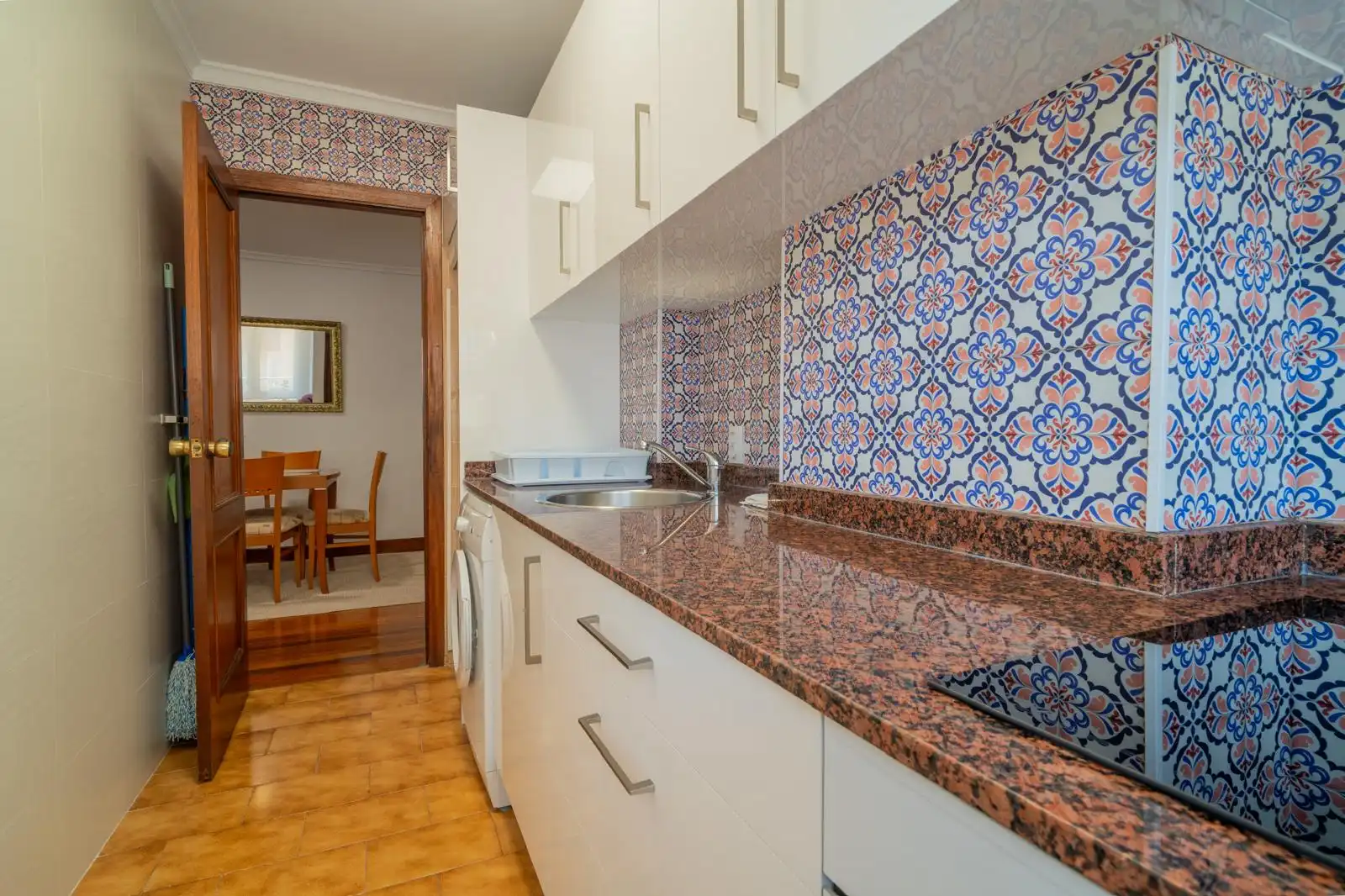 Küche von Wohnung zur Miete in Santander mit Heizung, Möbliert und Ofen