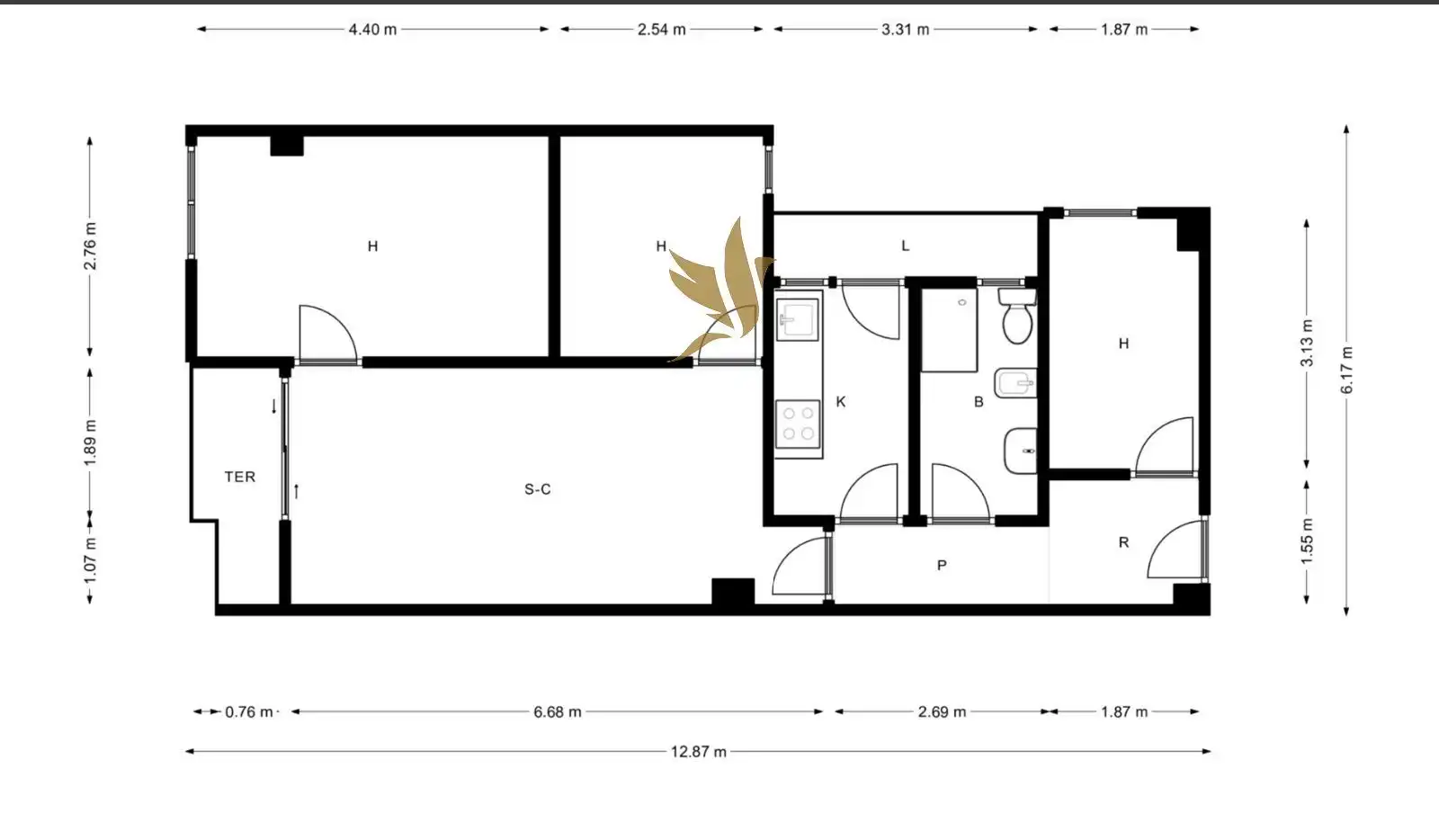 Flat for sale in Badalona  with Heating and Terrace