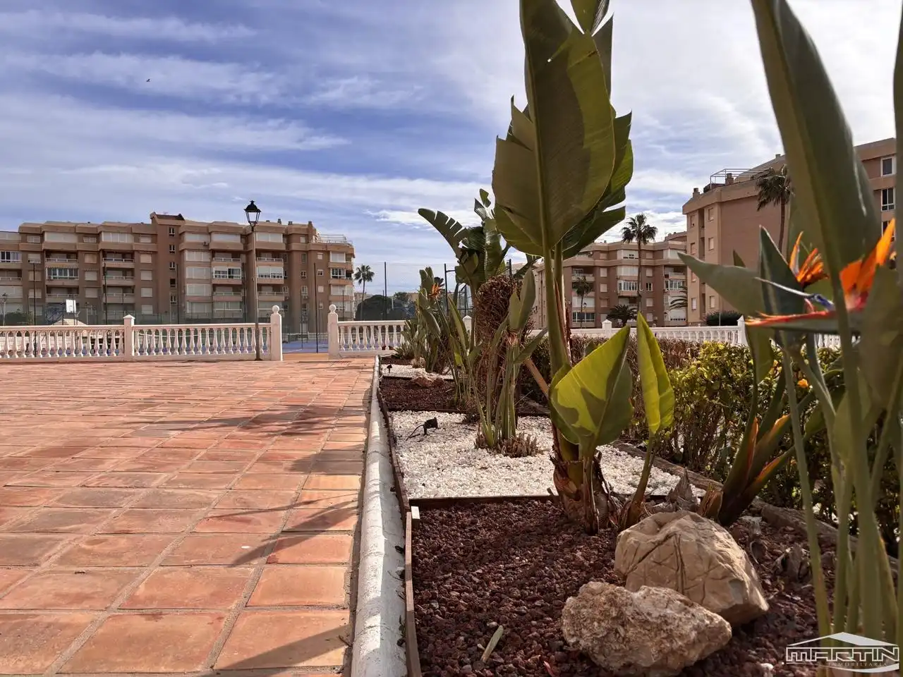 Terraza de Estudio de alquiler en Torrox con Aire acondicionado, Trastero y Piscina