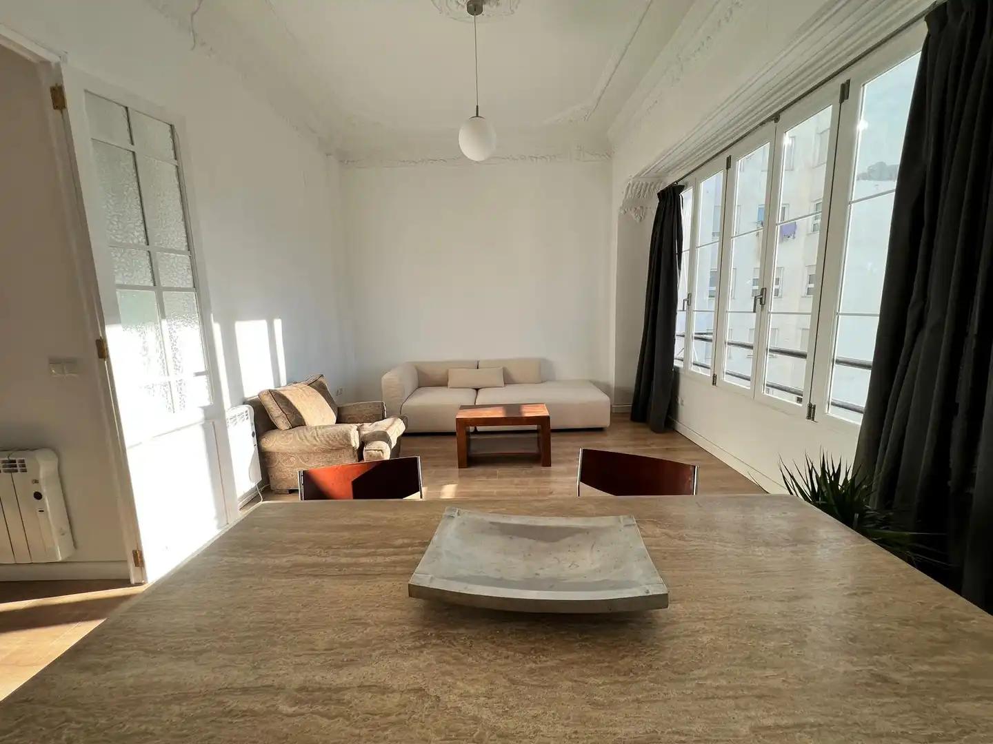 Sala de estar de Piso de alquiler en Valencia con Aire acondicionado, Calefacción y Amueblado