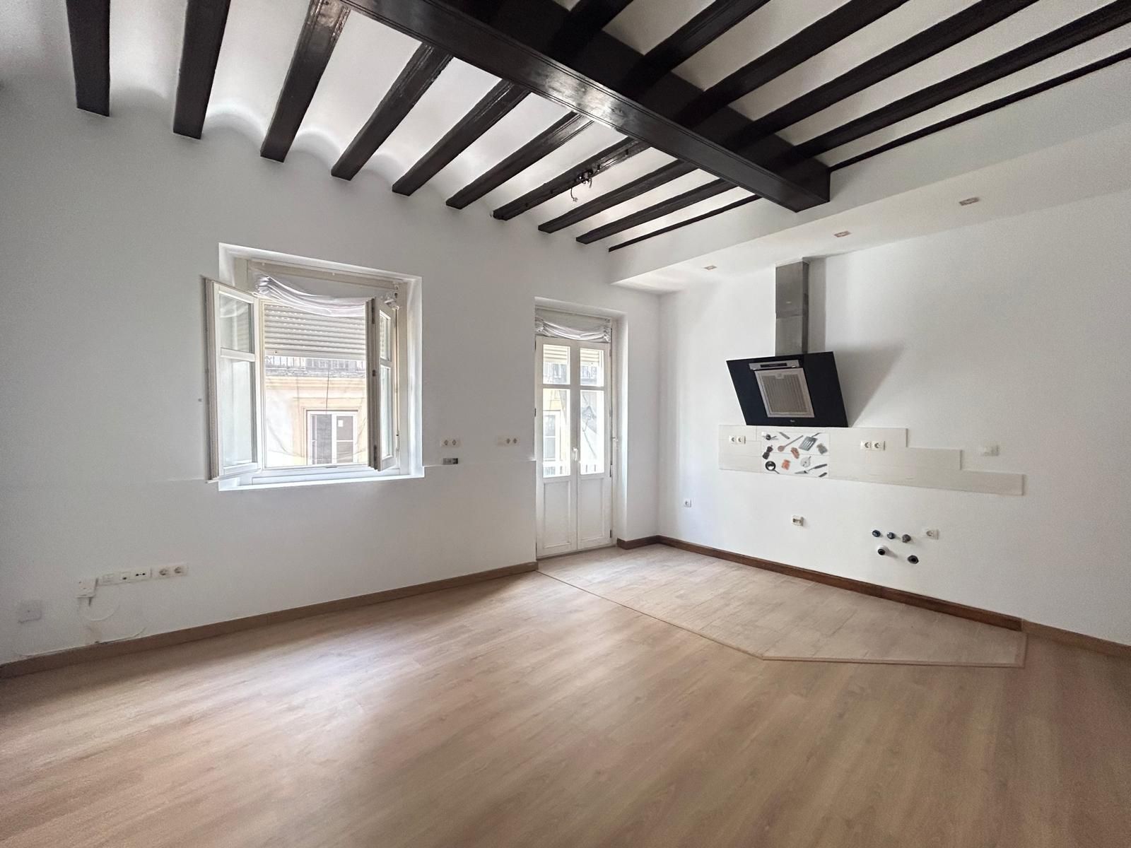 Living room of Flat for sale in  Cádiz Capital  with Air Conditioner, Storage room and Balcony