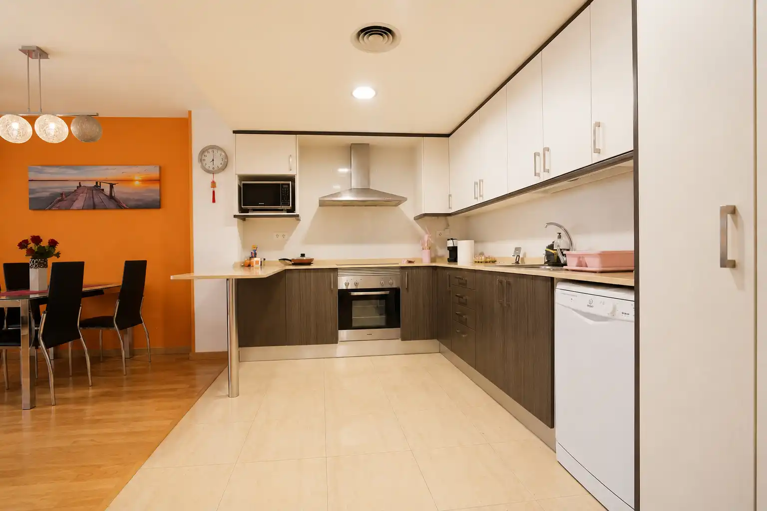 Küche von Wohnung zum Verkauf in La Pobla de Mafumet mit Klimaanlage und Balkon