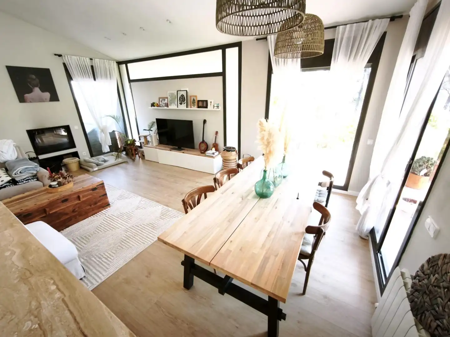 Sala de estar de Casa o chalet en venta en Castellar del Vallès con Calefacción, Jardín privado y Parquet
