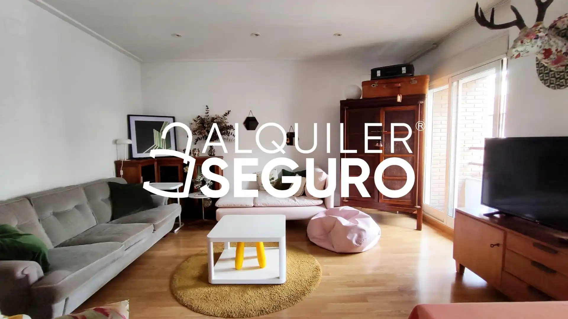 Living room of Flat for rent in Valencia  with Air Conditioner, Heating and Terrace