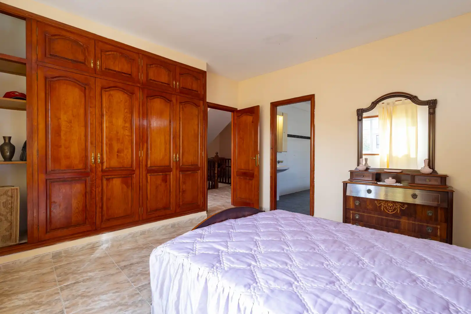 Schlafzimmer von Einfamilien-Reihenhaus zum Verkauf in Los Realejos mit Privatgarten, Terrasse und Abstellraum