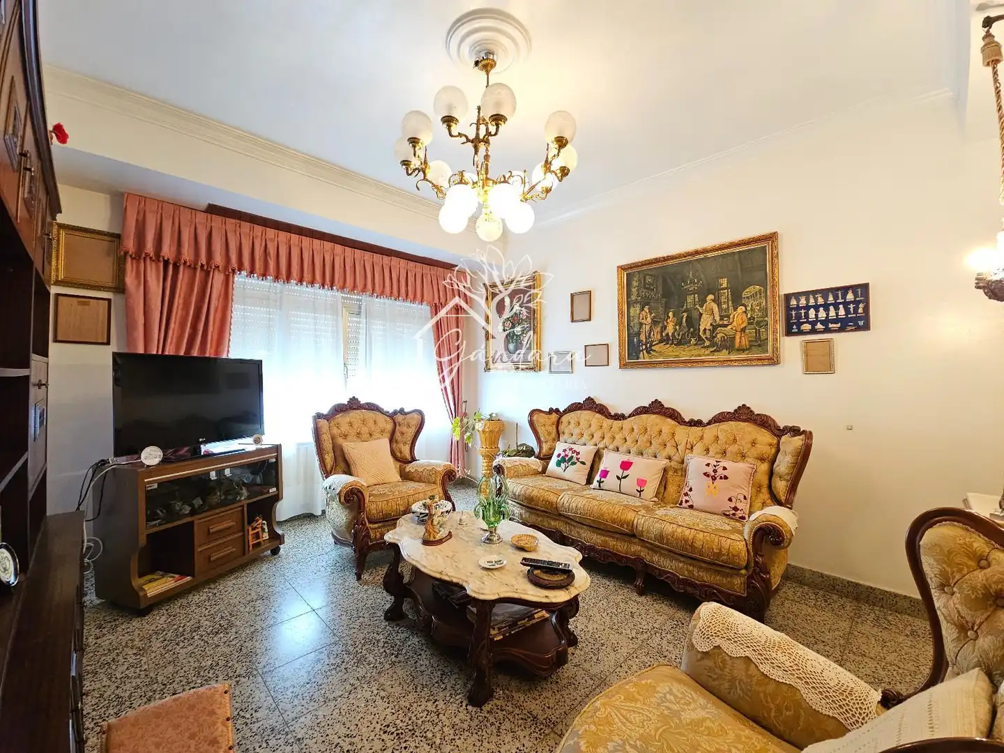 Living room of Houses for sale in Narón  with Heating and Furnished