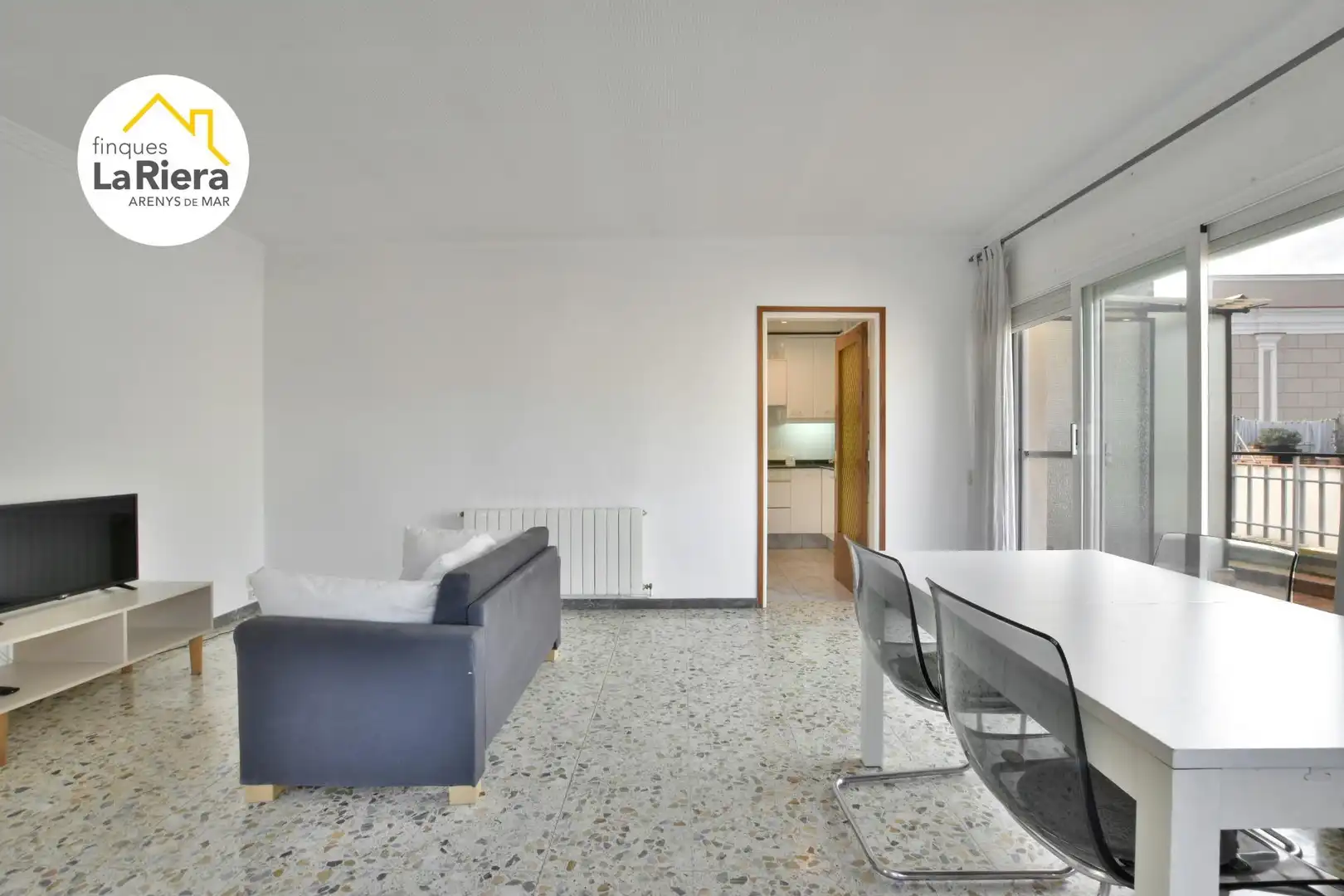 Wohnzimmer von Wohnung zum Verkauf in Arenys de Mar mit Klimaanlage, Heizung und Terrasse