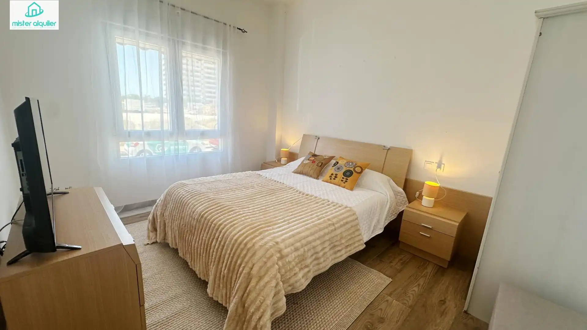 Bedroom of Apartments for rent in El Campello  with Air Conditioner, Heating and Furnished