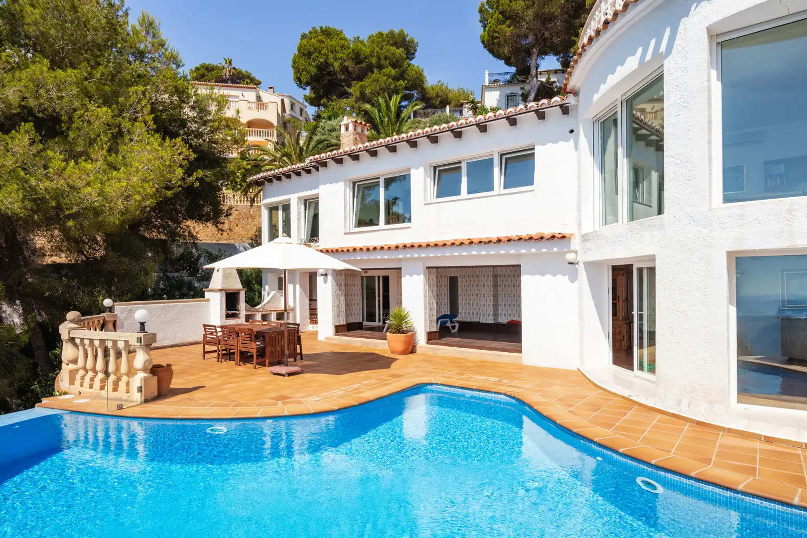 Vista exterior de Casa o chalet en venta en Jávea / Xàbia con Aire acondicionado, Jardín privado y Terraza