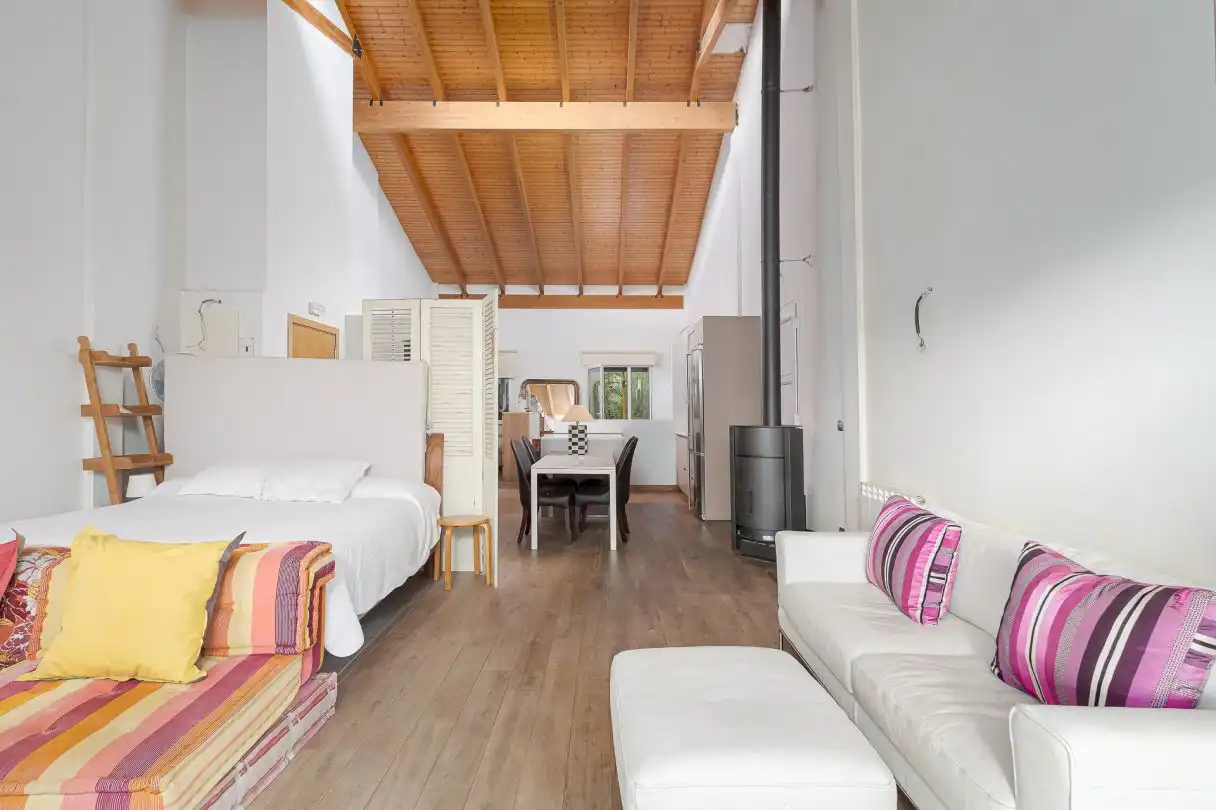 Wohnzimmer von Wohnung zum Verkauf in Hondarribia mit Heizung, Privatgarten und Terrasse