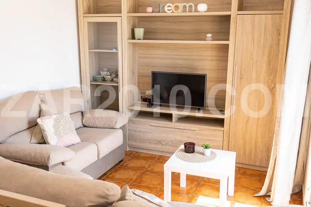Sala de estar de Planta baja en venta en Garrucha con Amueblado, Horno y Lavadora
