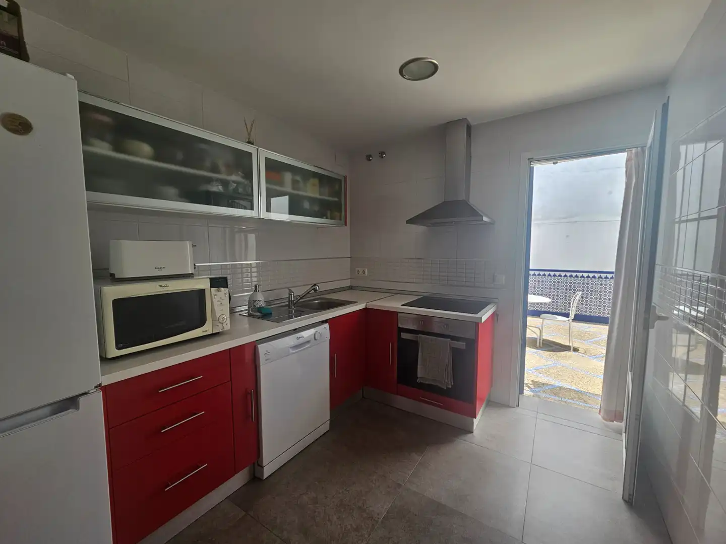 Cocina de Casa adosada en venta en Umbrete con Aire acondicionado, Calefacción y Jardín privado