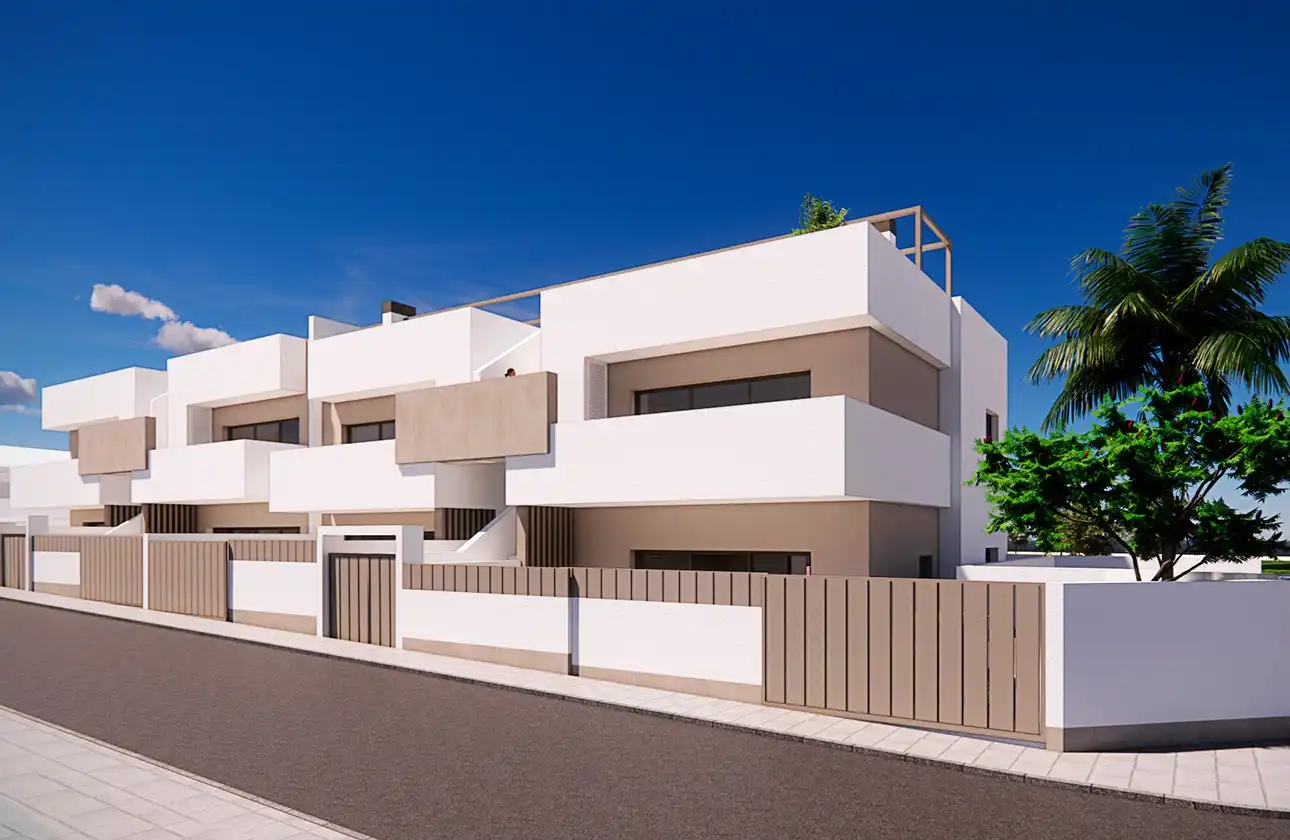 Vista exterior de Planta baja en venta en Pilar de la Horadada con Aire acondicionado, Calefacción y Terraza