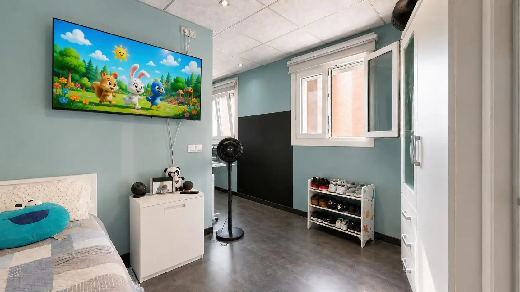 Sala de estar de Piso en venta en Almería con Aire acondicionado