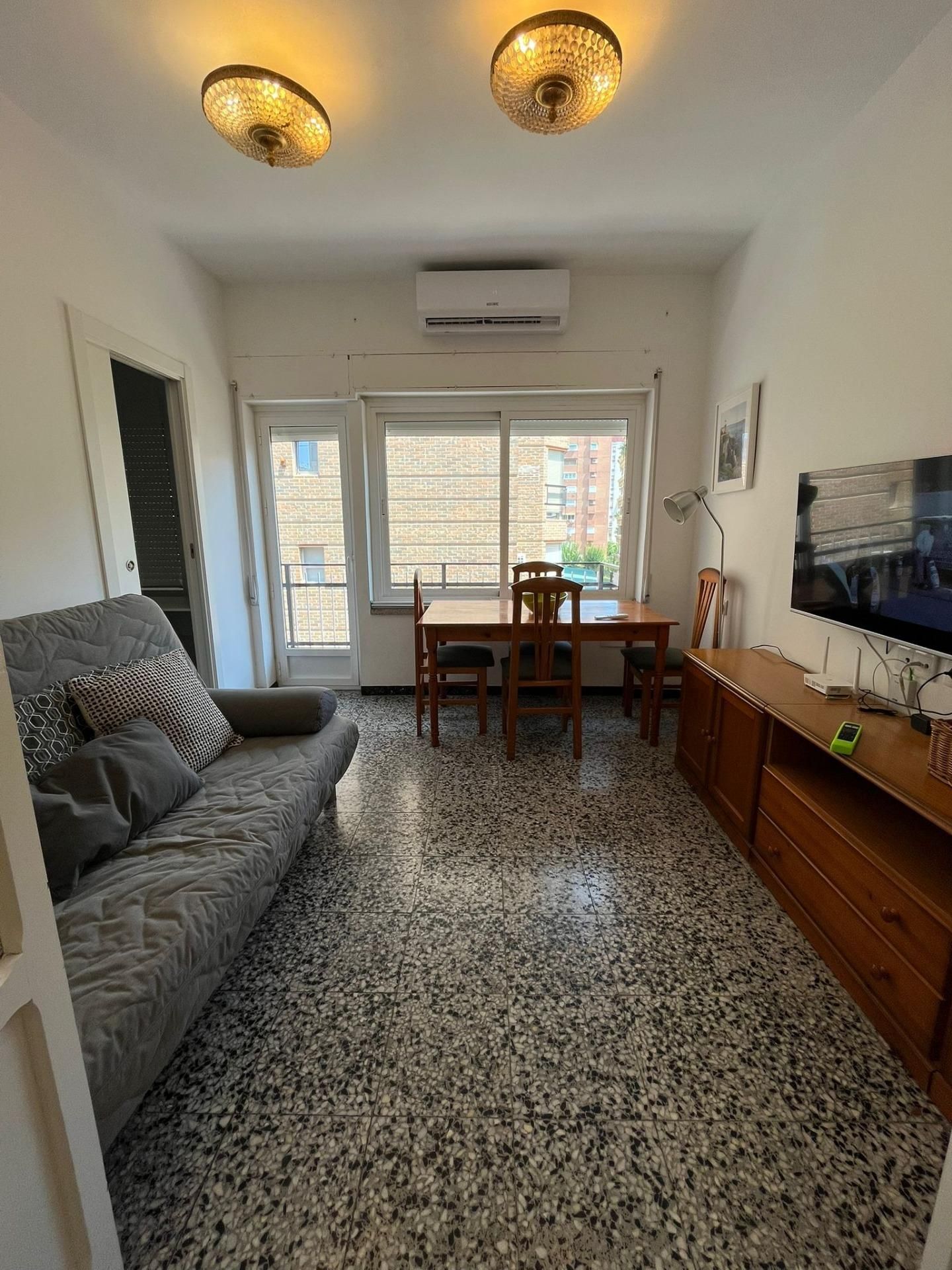 Sala d'estar de Apartament de lloguer en  Murcia Capital amb Aire condicionat, Calefacció i Terrassa