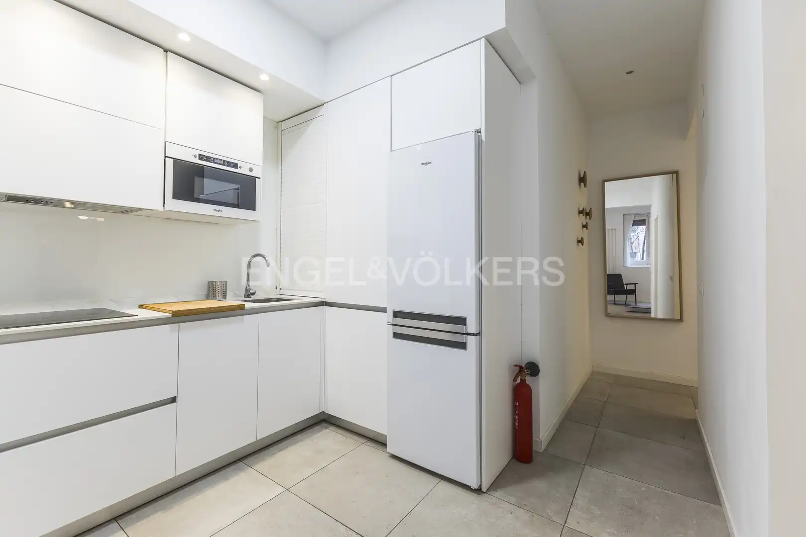 Kitchen of Flat for rent in Madrid  with Air Conditioner, Heating and Furnished