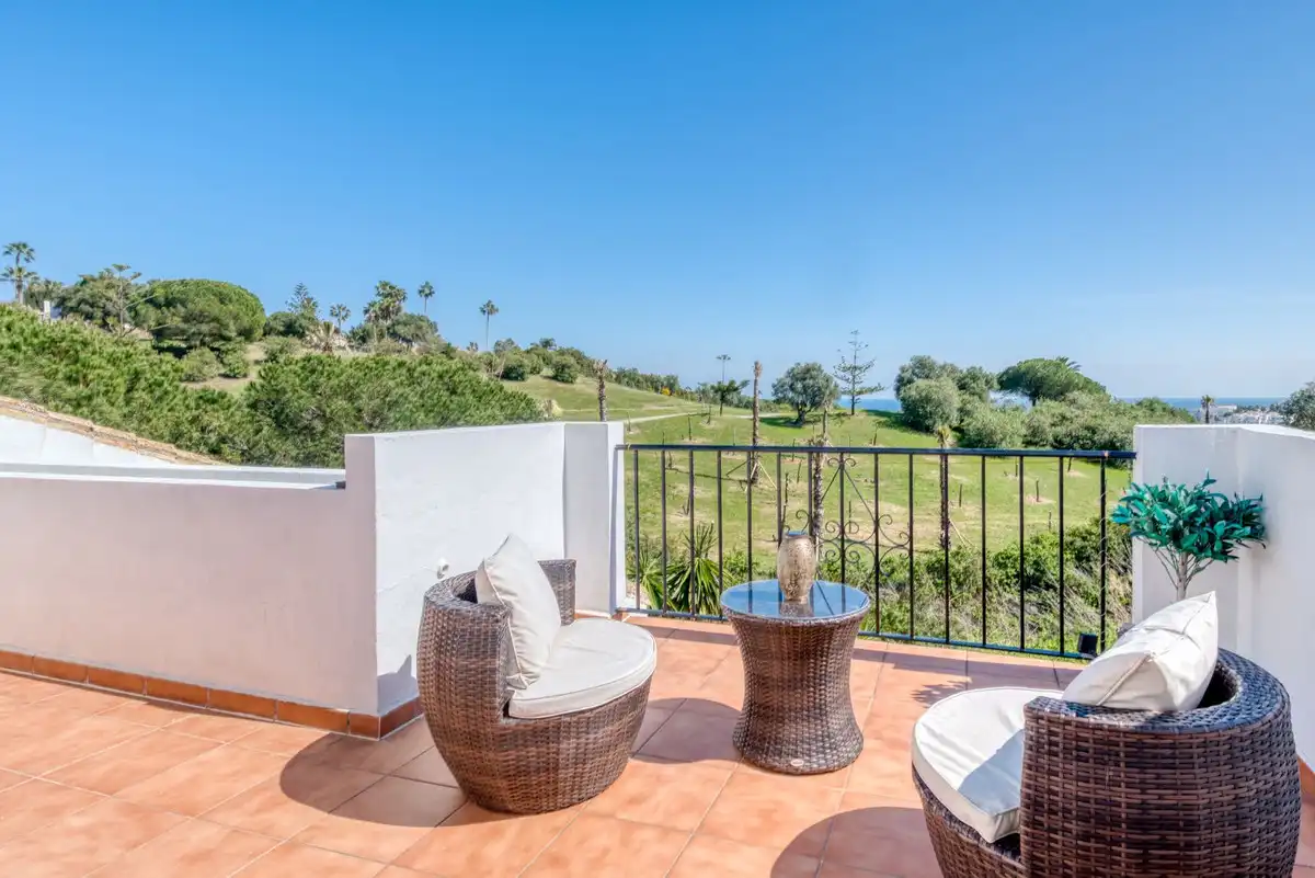 Terrace of Detached homes for sale in Manilva  with Air Conditioner, Terrace and Community pool