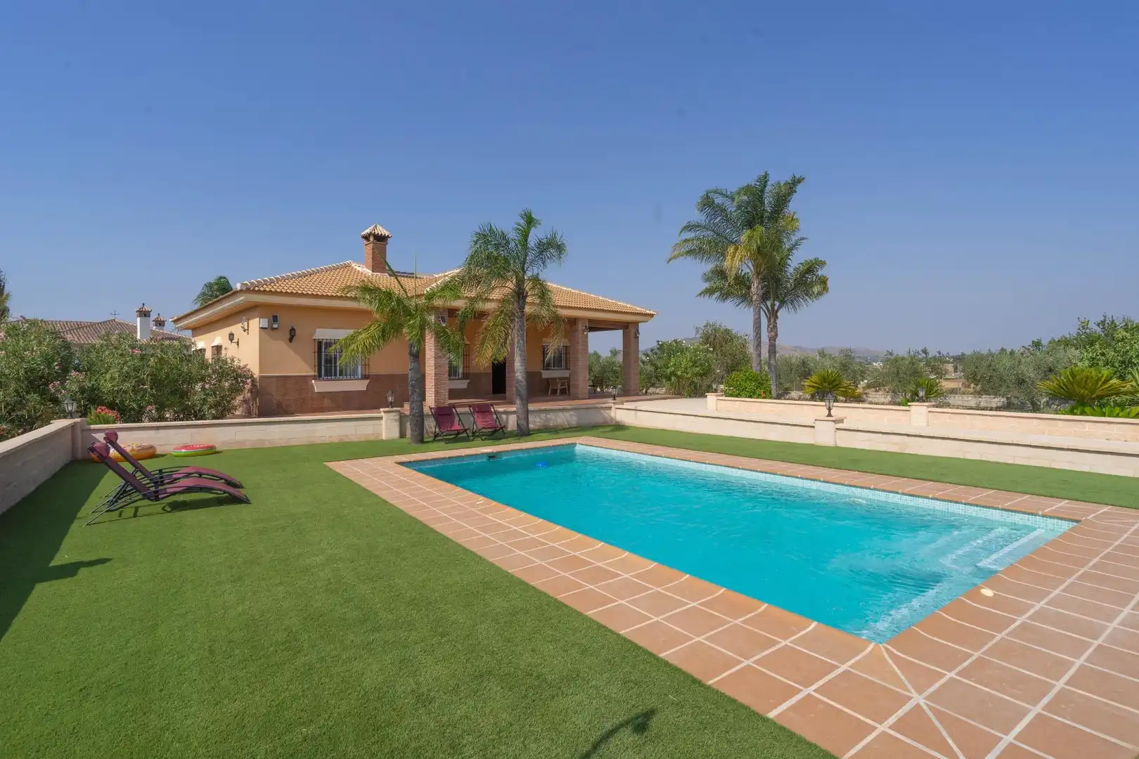 Swimming pool of Houses for rent in Alhaurín El Grande  with Air Conditioner, Private garden and Terrace
