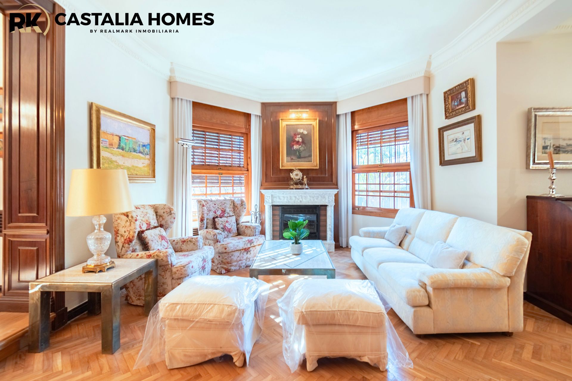 Living room of House or chalet for sale in Castellón de la Plana / Castelló de la Plana  with Heating, Private garden and Parquet flooring