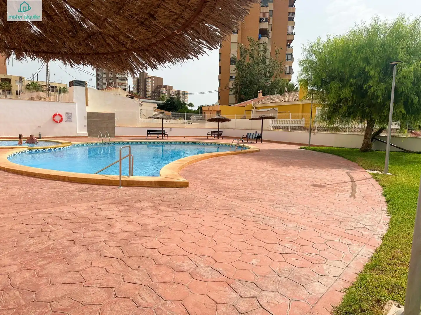 Swimming pool of Apartments for rent in El Campello  with Air Conditioner, Heating and Private garden