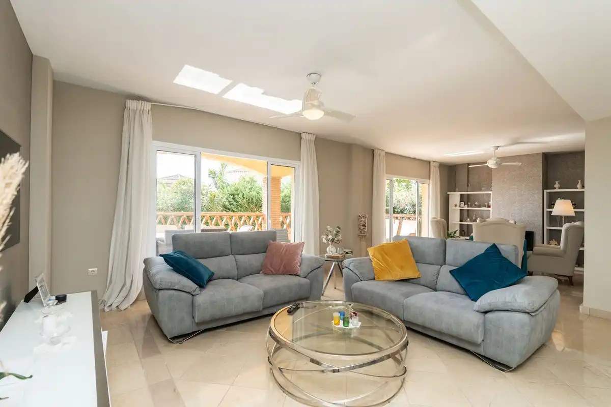 Living room of Houses for sale in Mijas  with Air Conditioner, Heating and Private garden