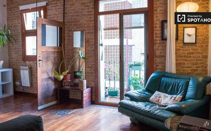 Living room of Flat to rent in  Barcelona Capital  with Air Conditioner, Heating and Furnished