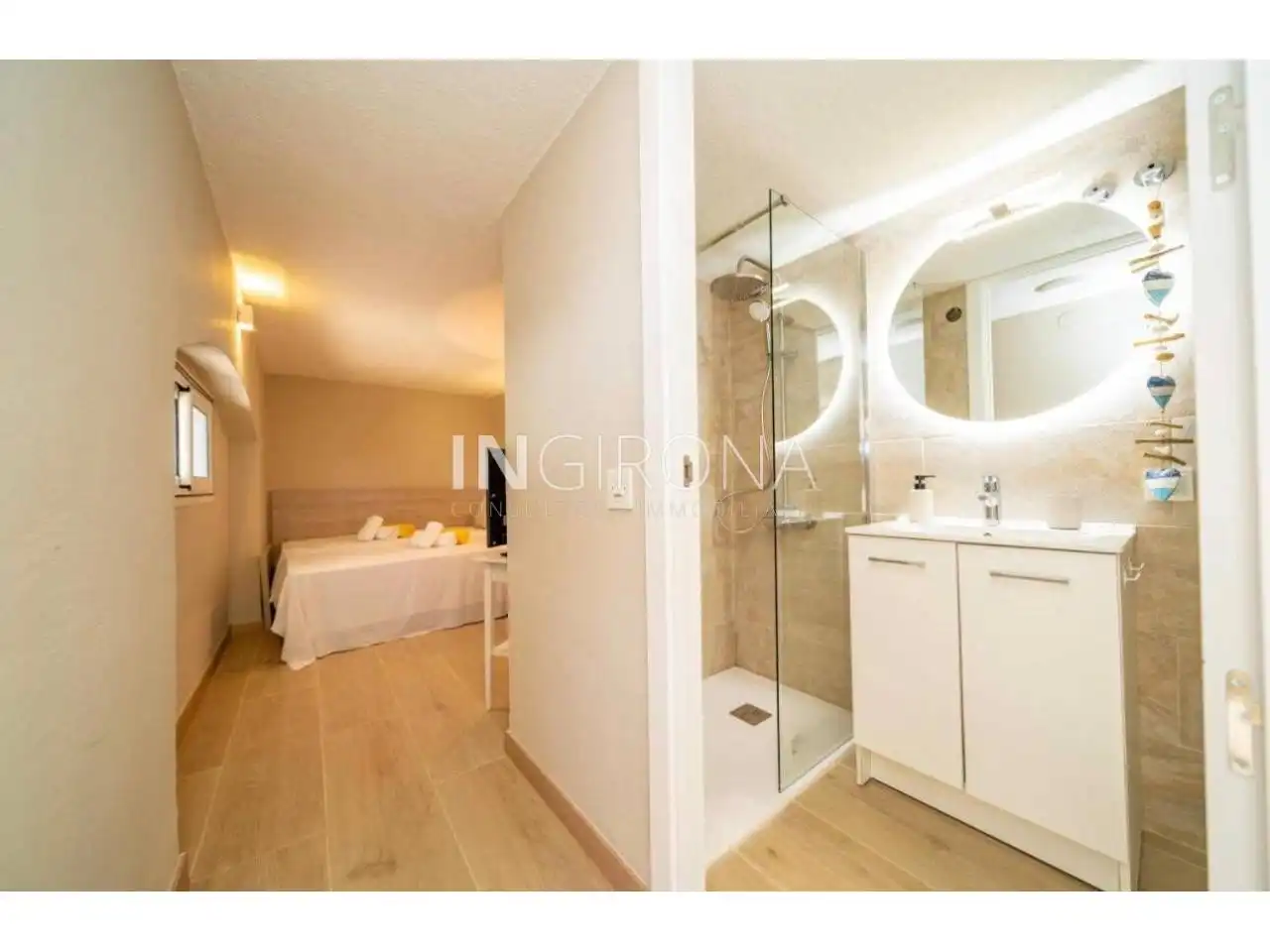 Dormitori de Casa o xalet de lloguer en Lloret de Mar amb Aire condicionat, Jardí privat i Terrassa