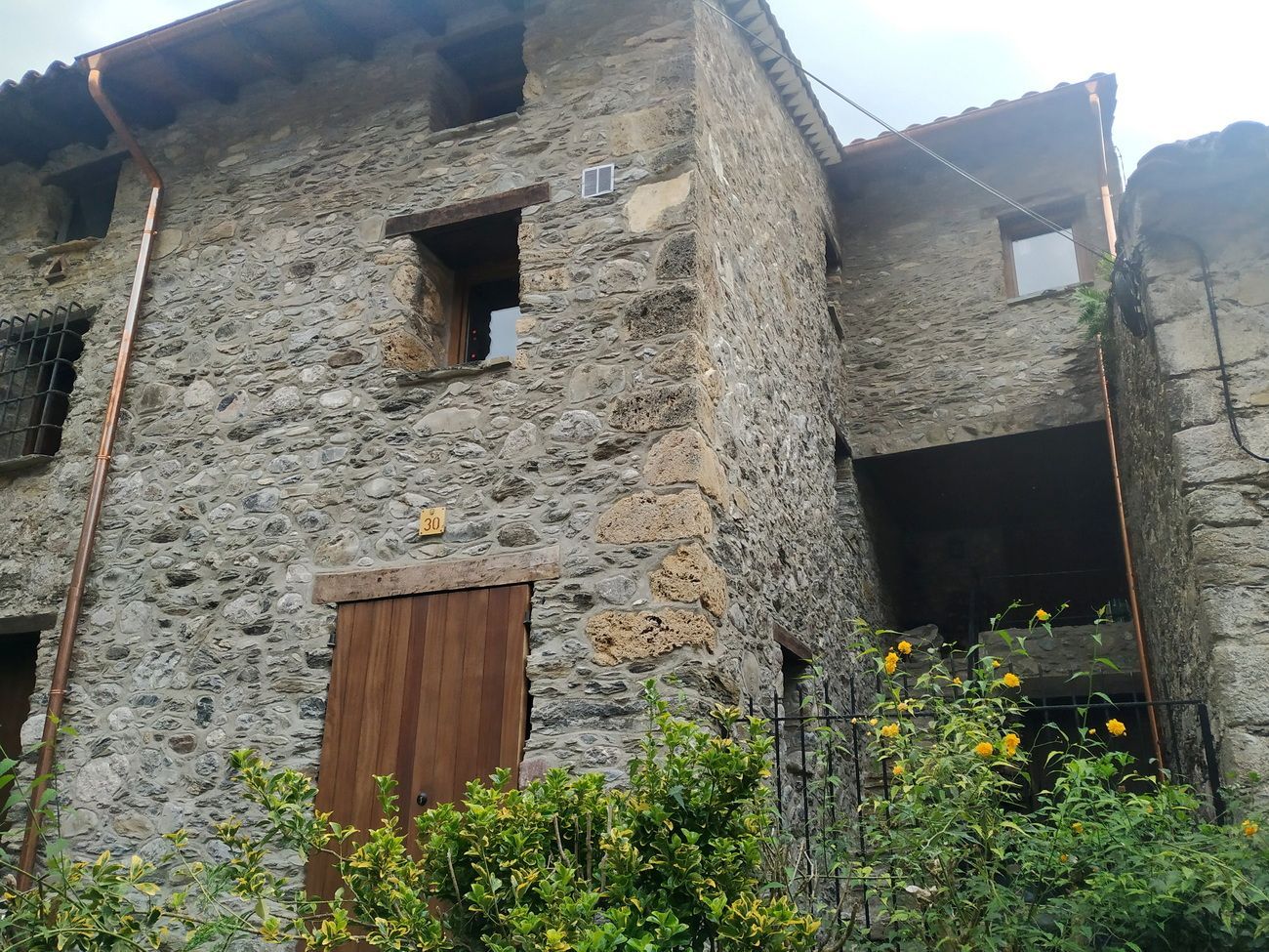 Exterior view of Single-family semi-detached for sale in Camprodon  with Private garden
