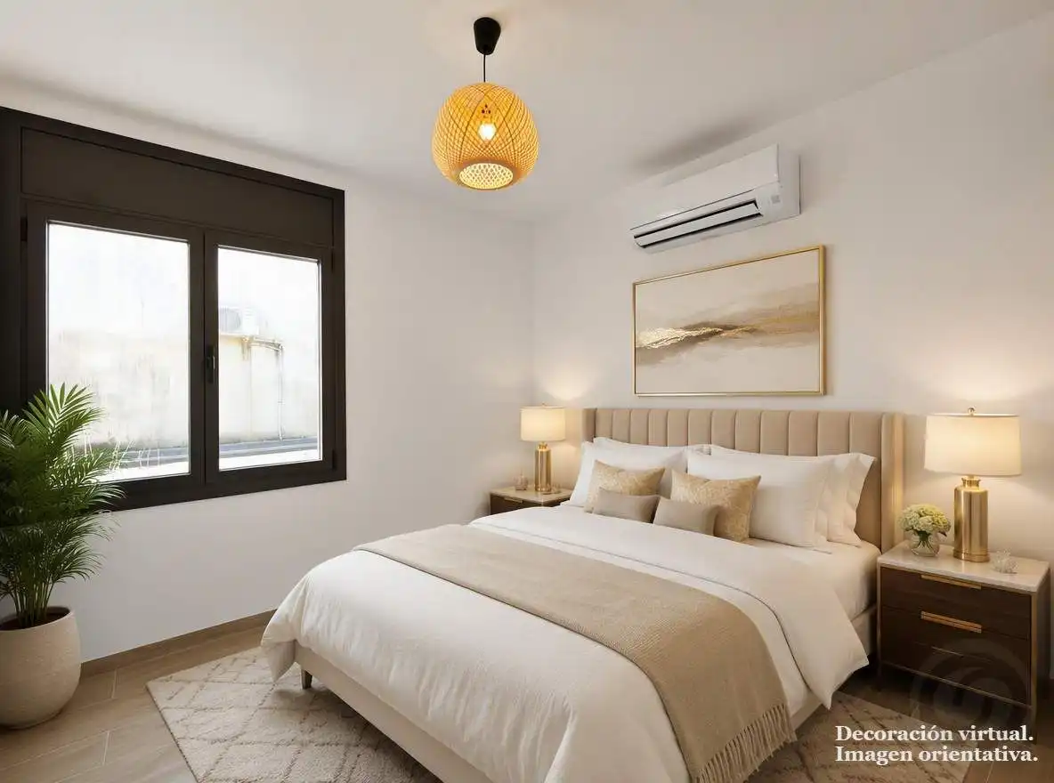 Schlafzimmer von Maisonette zum Verkauf in Empuriabrava mit Klimaanlage, Heizung und Terrasse
