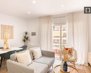 Living room of Flat to rent in  Barcelona Capital  with Air Conditioner, Heating and Furnished