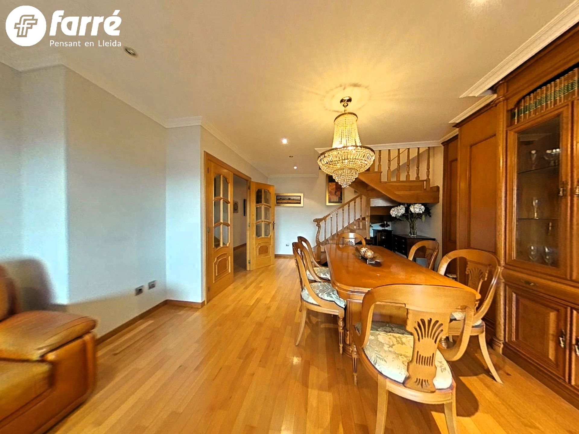 Dining room of Duplex for sale in  Lleida Capital  with Air Conditioner, Heating and Parquet flooring