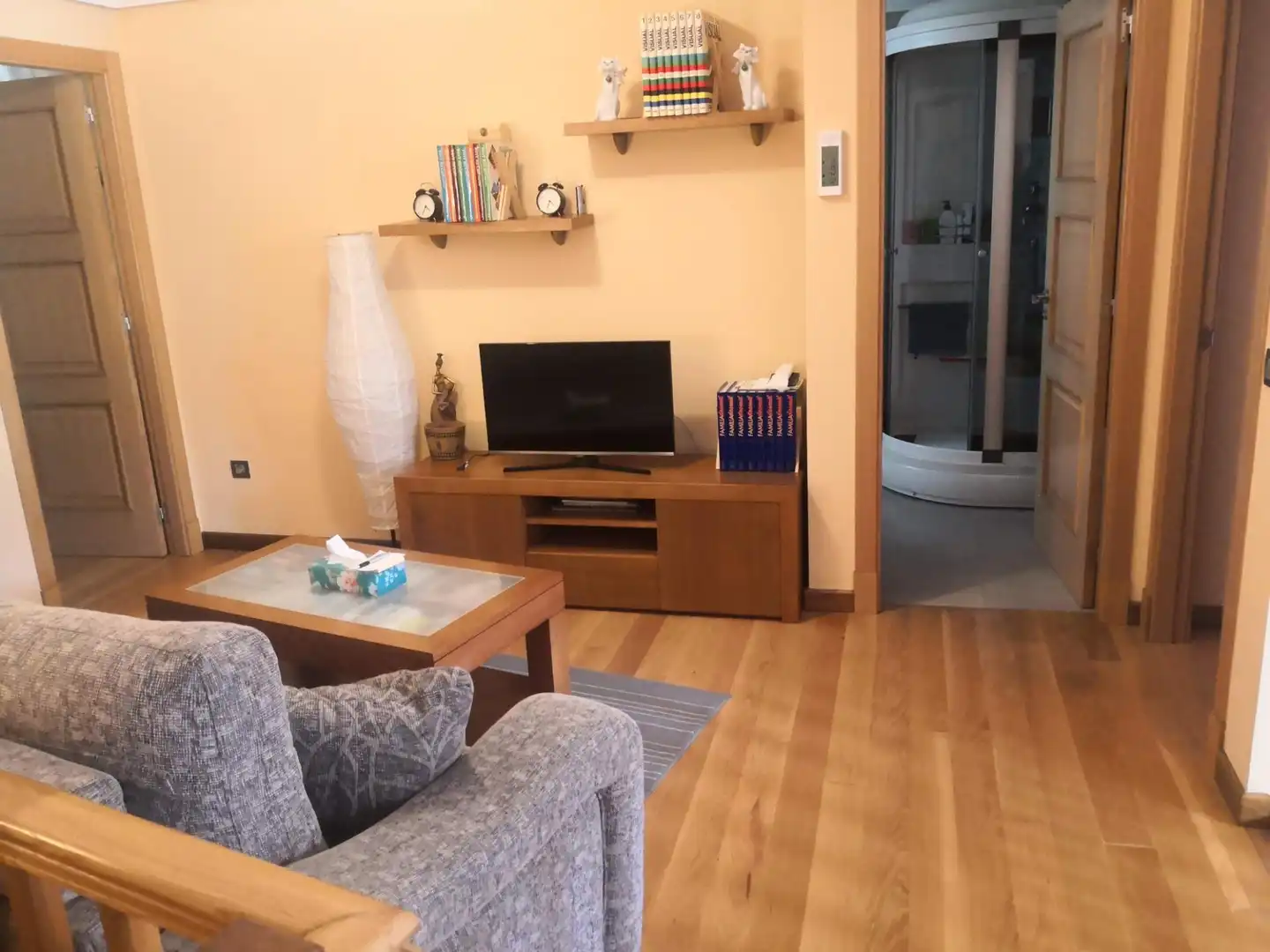 Sala de estar de Piso en venta en Malpica de Bergantiños con Calefacción y Jardín privado