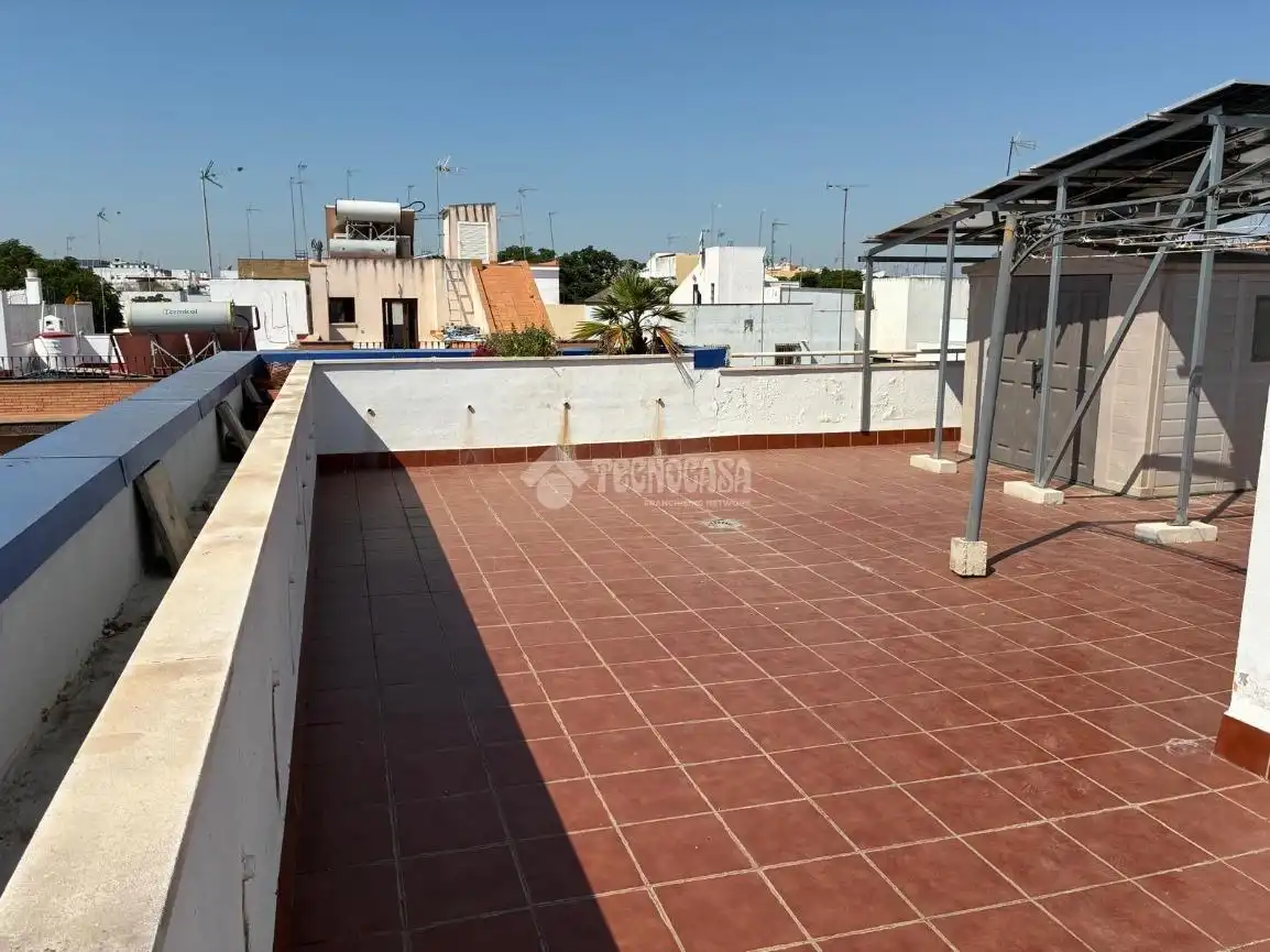Terraza de Ático de alquiler en Sevilla con Aire acondicionado, Terraza y Piscina