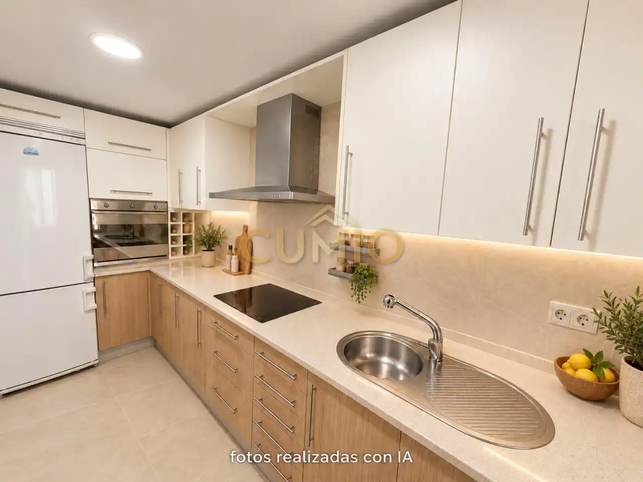 Küche von Maisonette zum Verkauf in Nigrán mit Heizung, Parkett und Abstellraum
