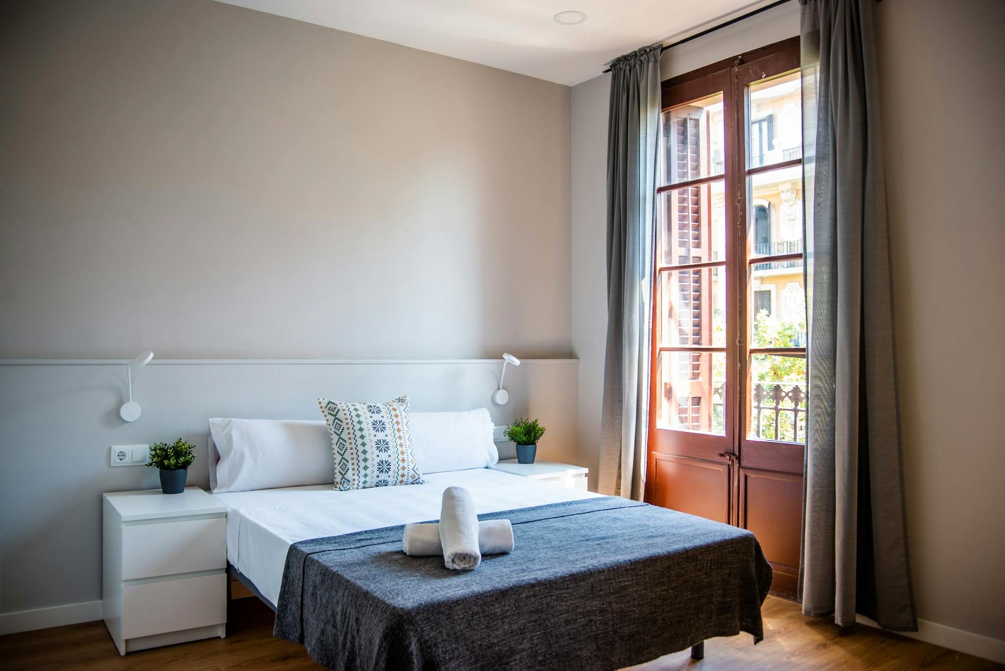 Bedroom of Flat to rent in  Barcelona Capital  with Air Conditioner, Heating and Furnished