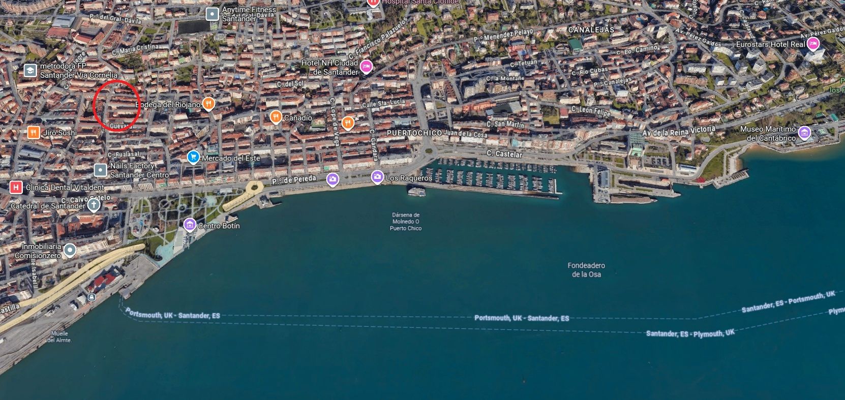 Vista exterior de Pis en venda en Santander amb Calefacció i Terrassa