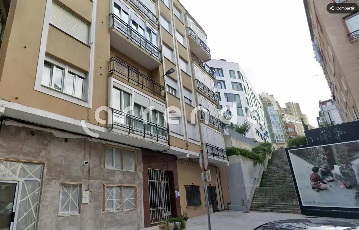 Vista exterior de Piso de alquiler en Santander con Calefacción y Amueblado