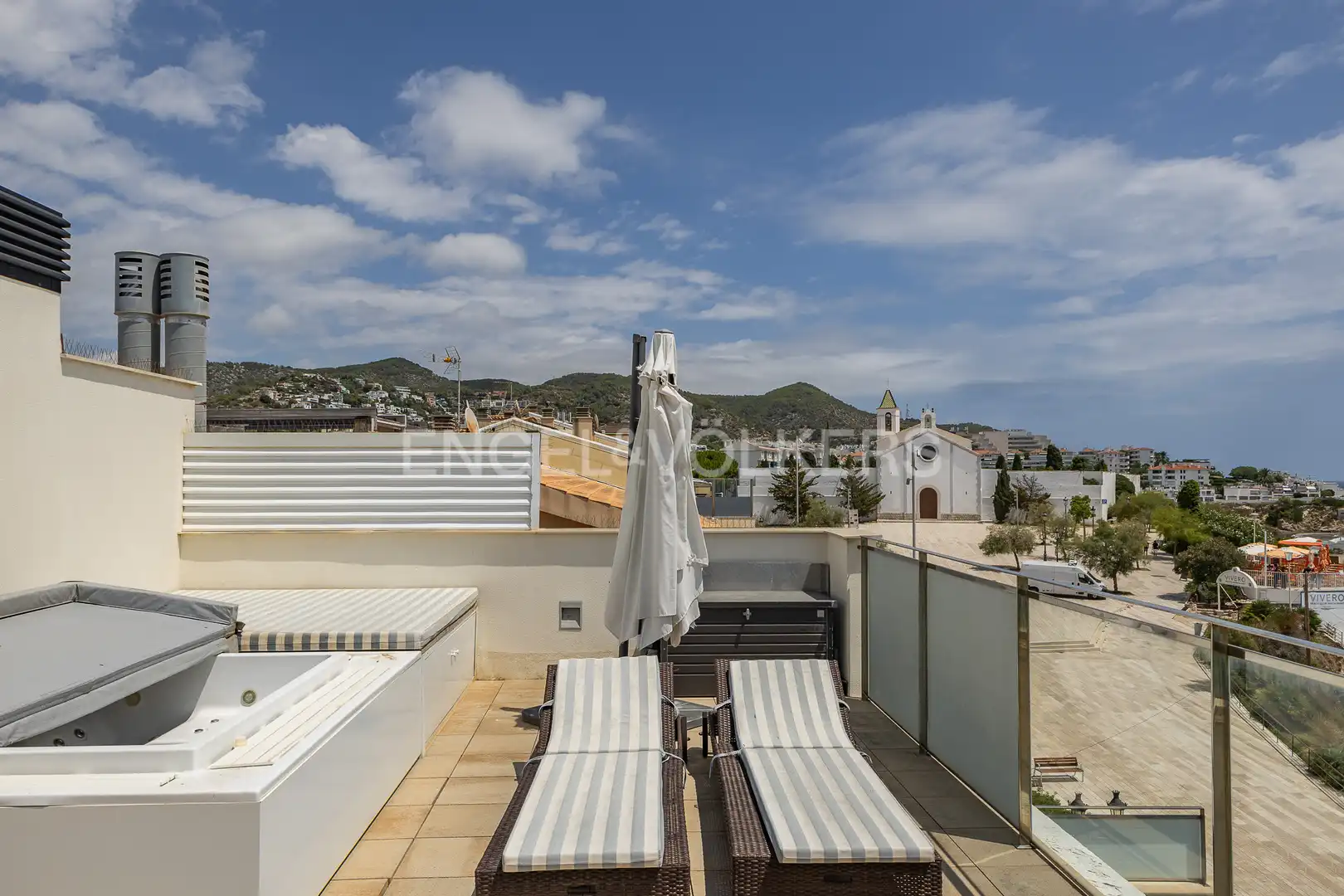 Exterior view of Duplexes for sale in Sitges  with Air Conditioner, Heating and Parquet flooring