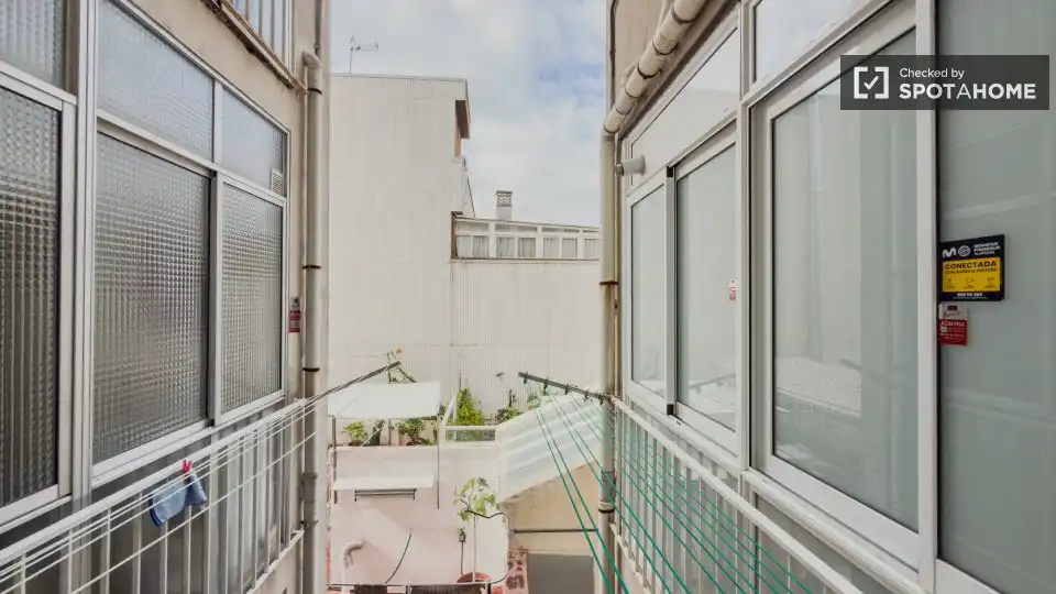 Terraza de Piso de alquiler en Barcelona con Aire acondicionado, Calefacción y Amueblado