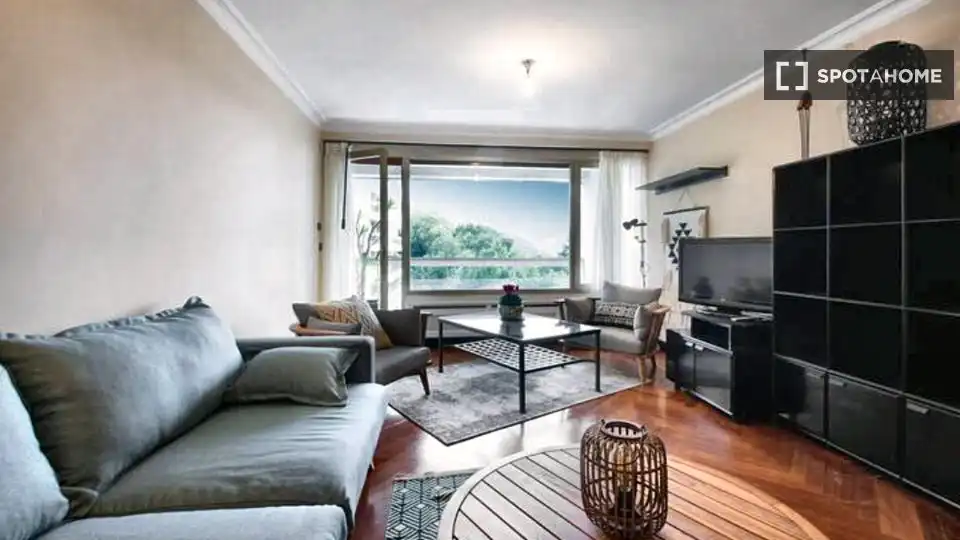 Living room of Apartments for share in Donostia - San Sebastián   with Air Conditioner, Terrace and Furnished